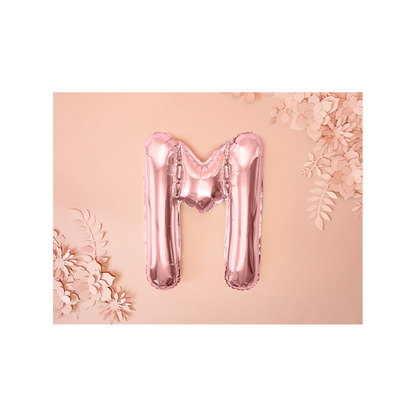 1 Ballon XS - Letter M - Roségoud