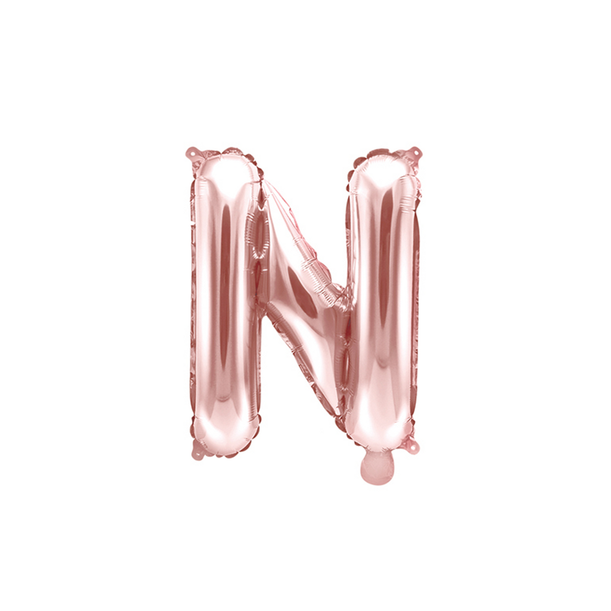 1 Ballon XS - Letter N - Roségoud