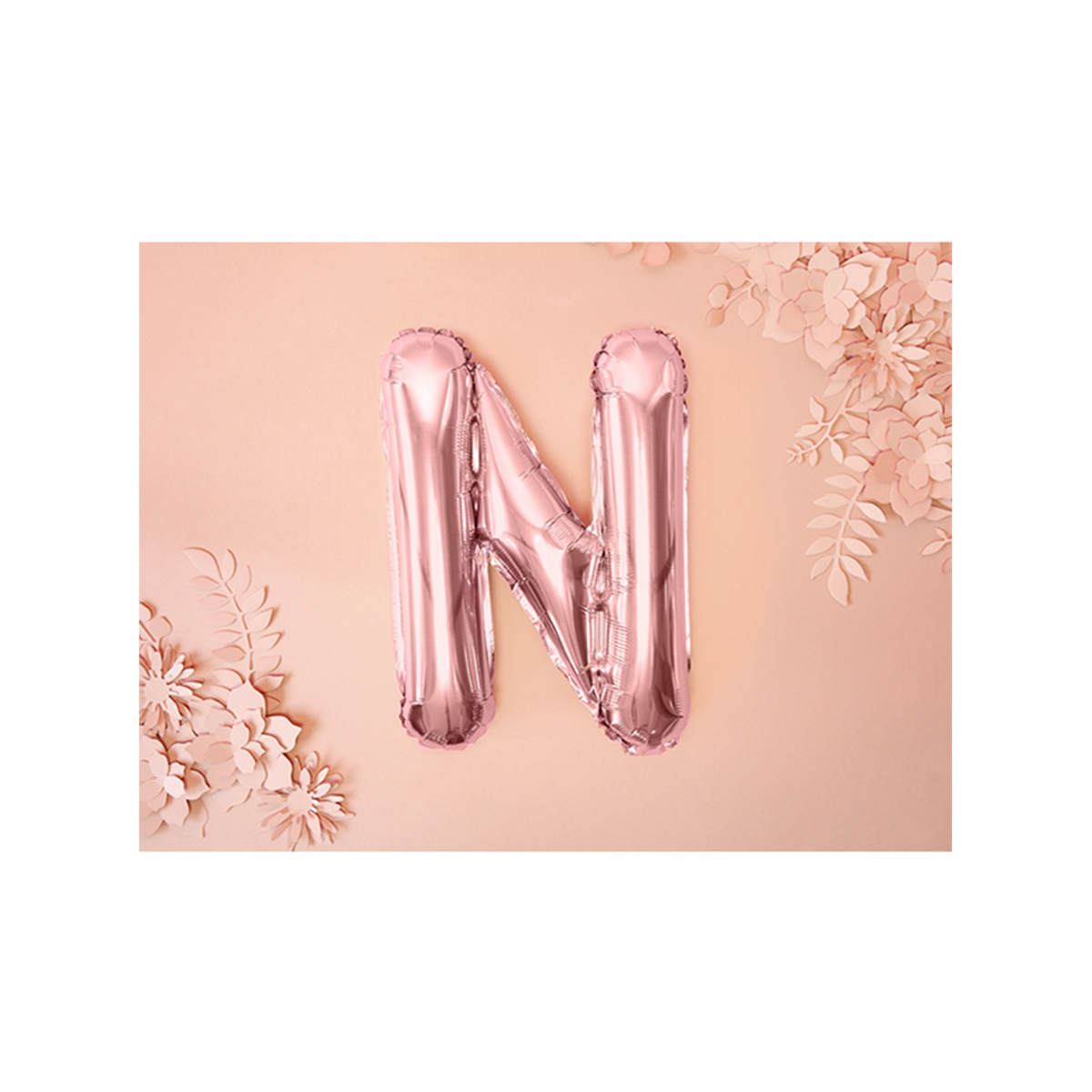 1 Ballon XS - Letter N - Roségoud