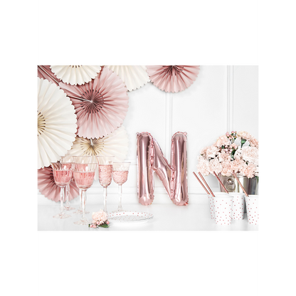 1 Ballon XS - Letter N - Roségoud