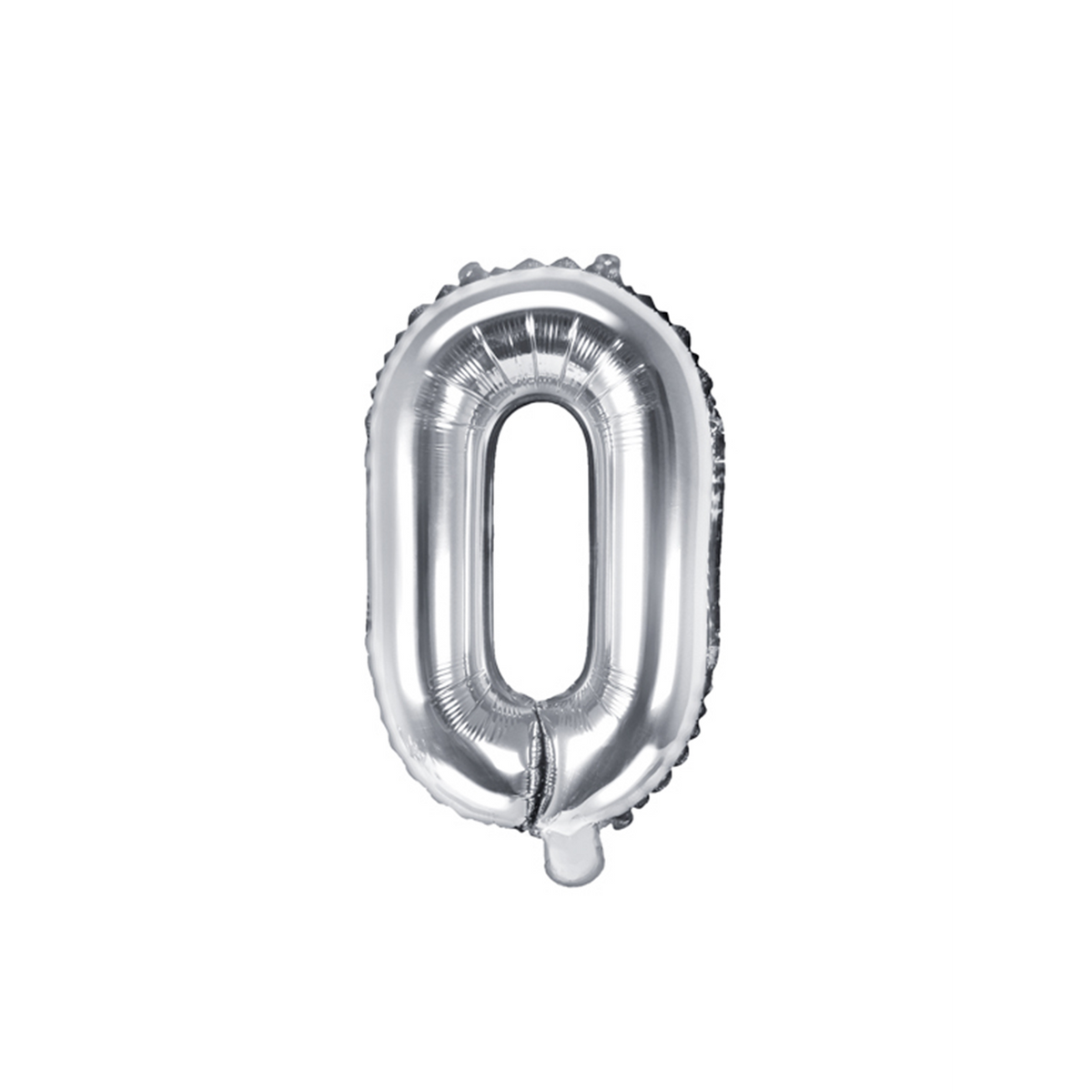 1 Ballon XS - Letter O - Zilver