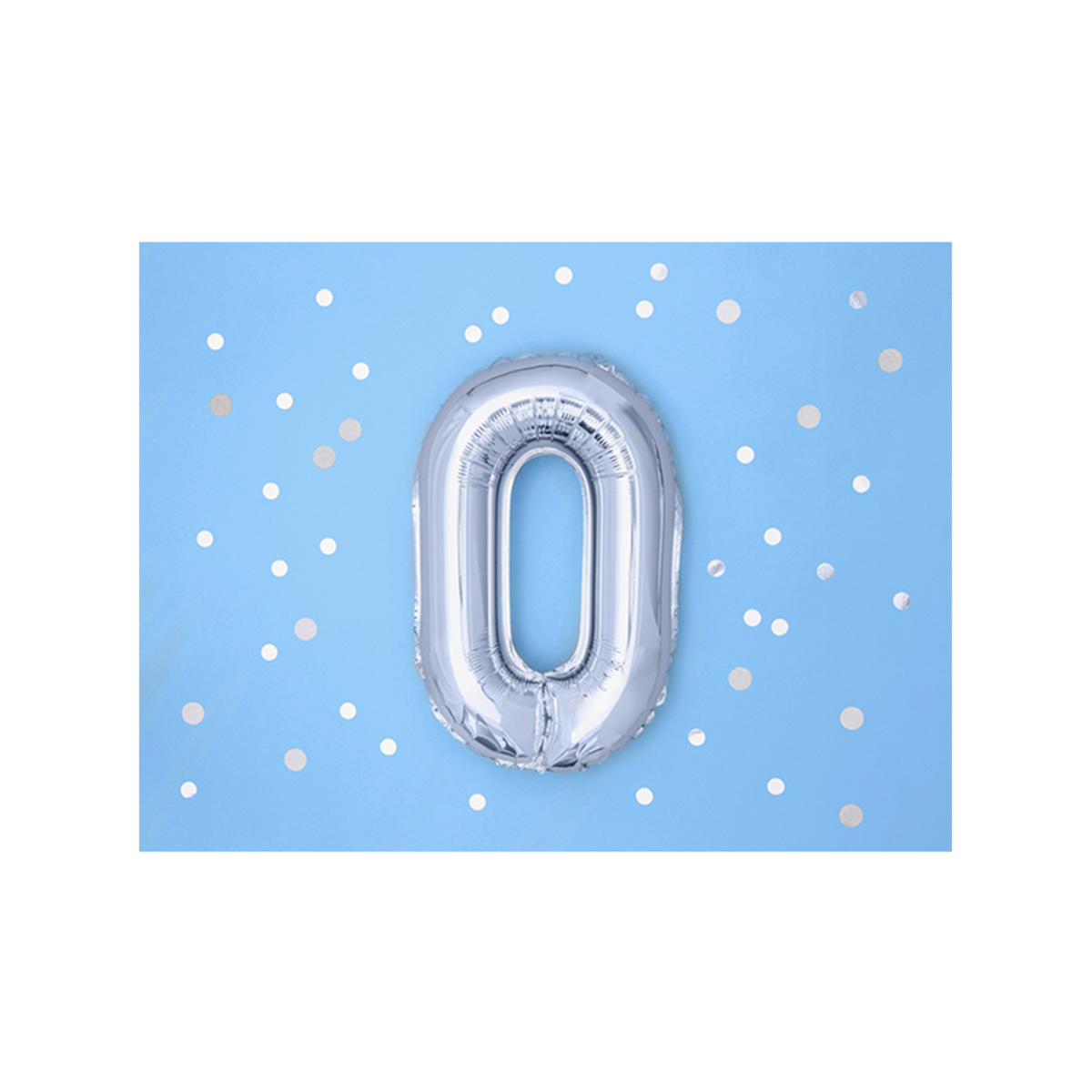 1 Ballon XS - Letter O - Zilver