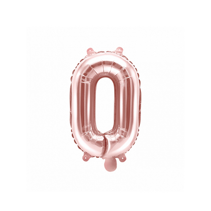 1 Ballon XS - Letter O - Roségoud