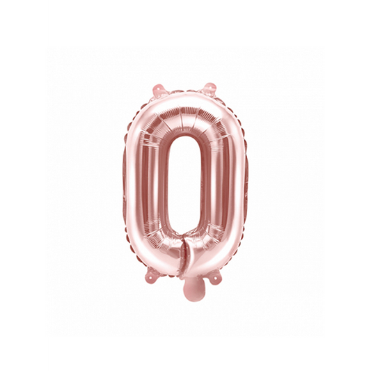1 Ballon XS - Letter O - Roségoud