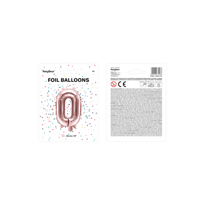 1 Ballon XS - Letter O - Roségoud