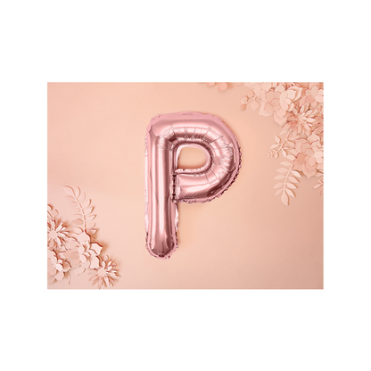 1 Ballon XS - Letter P - Roségoud