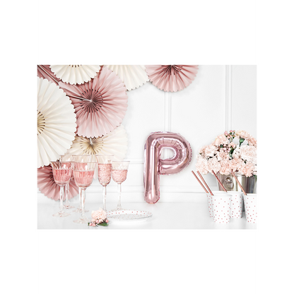 1 Ballon XS - Letter P - Roségoud