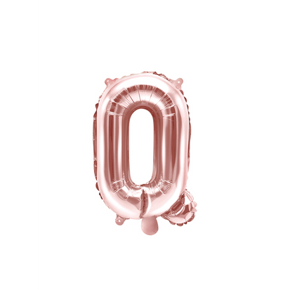 1 Ballon XS - Letter Q - RoseGoud