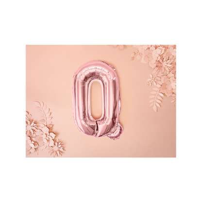 1 Ballon XS - Letter Q - RoseGoud