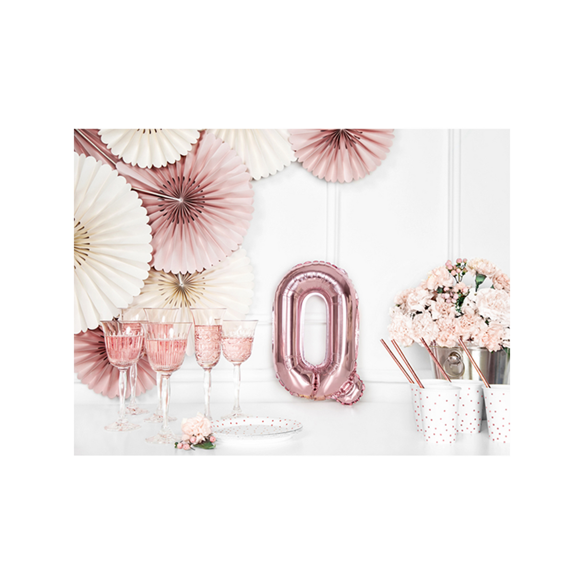 1 Ballon XS - Letter Q - RoseGoud