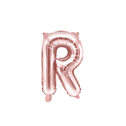 1 Ballon XS - Letter R - Roségoud