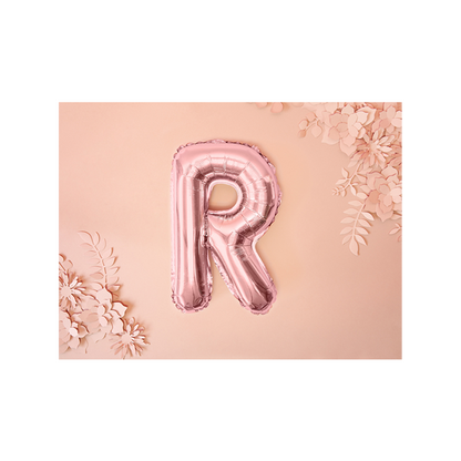 1 Ballon XS - Letter R - Roségoud