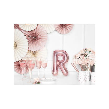 1 Ballon XS - Letter R - Roségoud