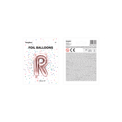 1 Ballon XS - Letter R - Roségoud