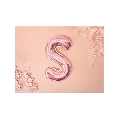 1 Ballon XS - Letter S - Roségoud