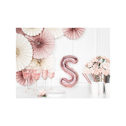 1 Ballon XS - Letter S - Roségoud