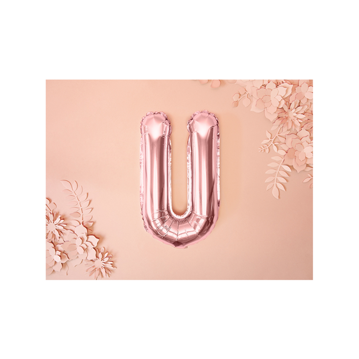 1 Ballon XS - Letter U - RoseGoud
