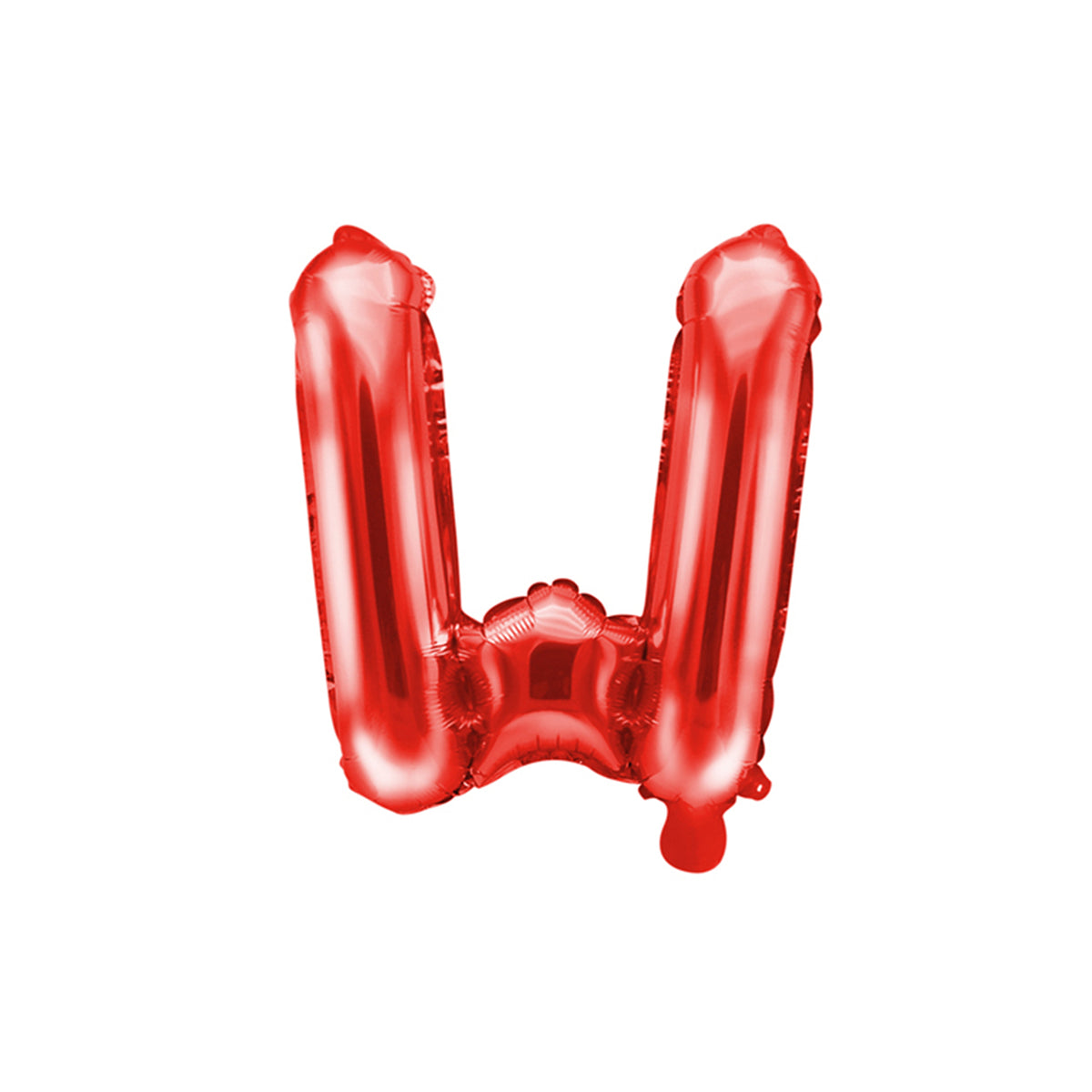 1 Ballon XS - Letter W - Rood