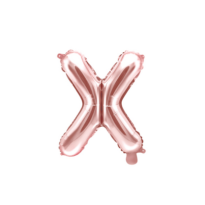 1 Ballon XS - Letter X - Roségoud