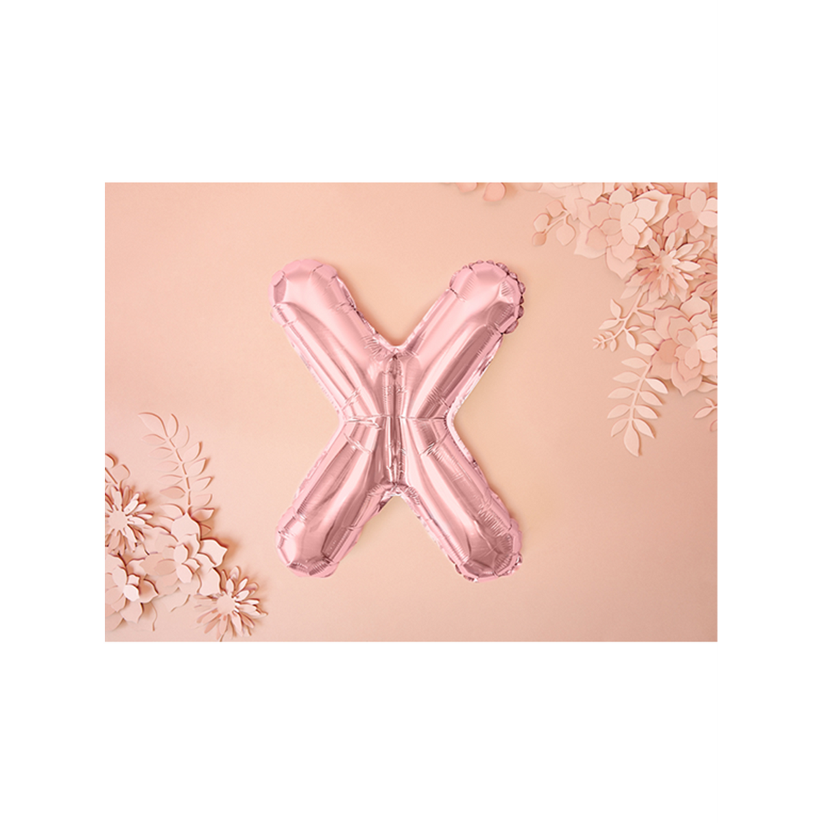 1 Ballon XS - Letter X - Roségoud