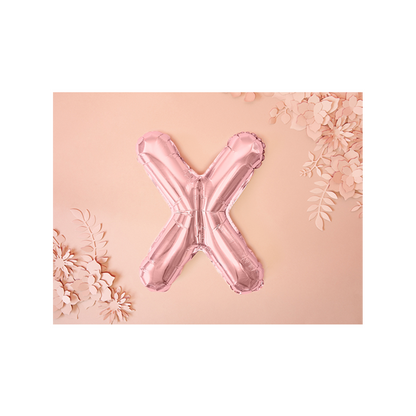 1 Ballon XS - Letter X - Roségoud