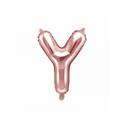 1 ballon XS - letter Y - roségoud