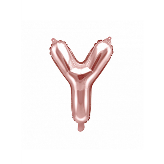 1 ballon XS - letter Y - roségoud