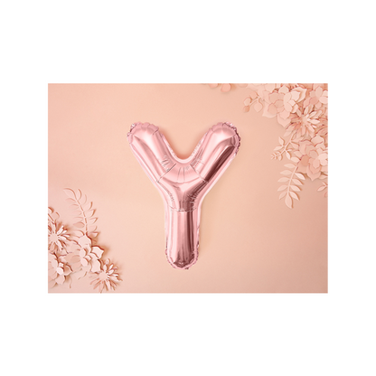 1 ballon XS - letter Y - roségoud