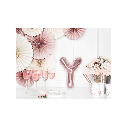 1 ballon XS - letter Y - roségoud