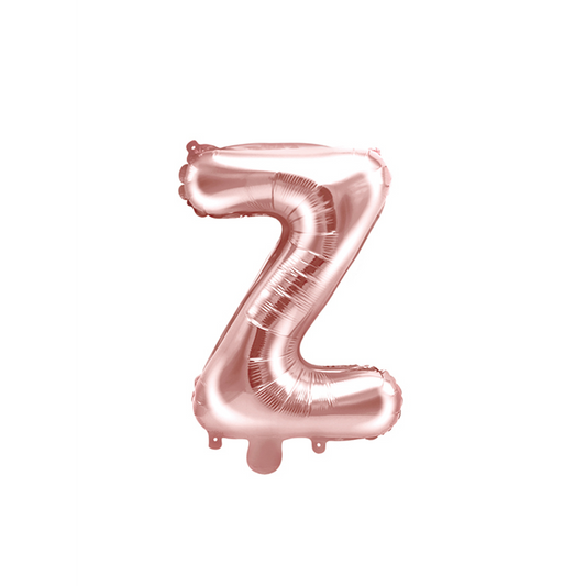 1 Ballon XS - Letter Z - Rosegoud