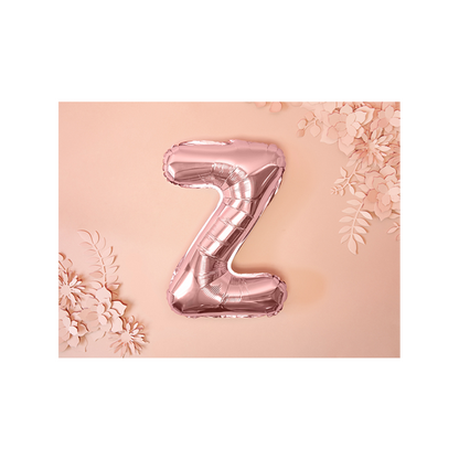1 Ballon XS - Letter Z - Rosegoud