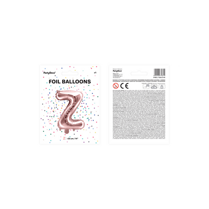 1 Ballon XS - Letter Z - Rosegoud