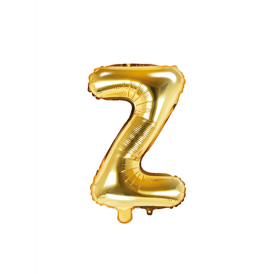 1 Ballon XS - Letter Z - Goud