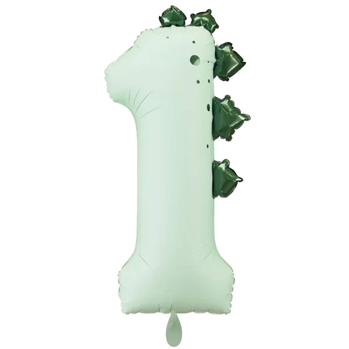 1 Ballon XXL - Cijfer 1 - Dinosaurus
