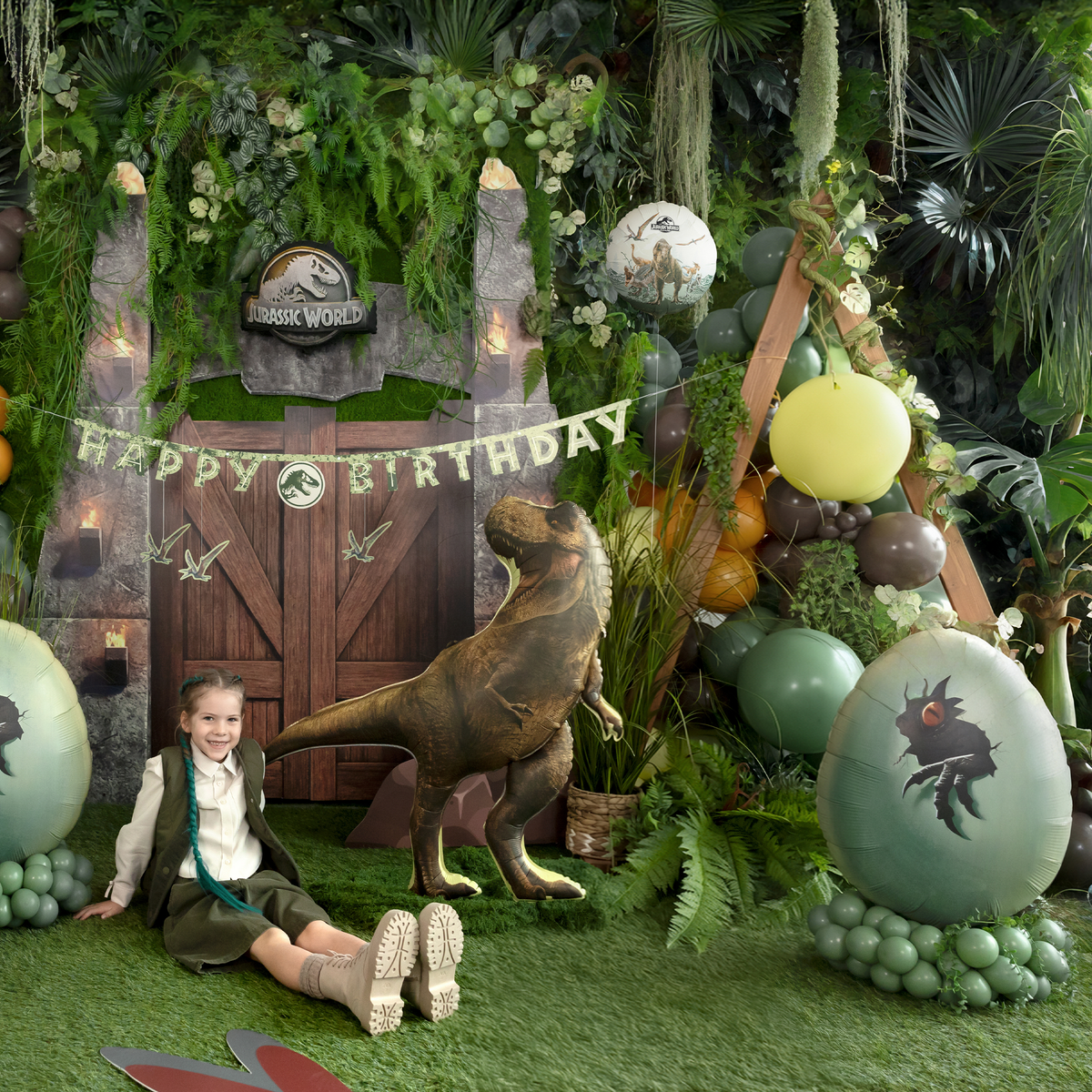 1 Ballon - Jurassic World dinosaurusei
