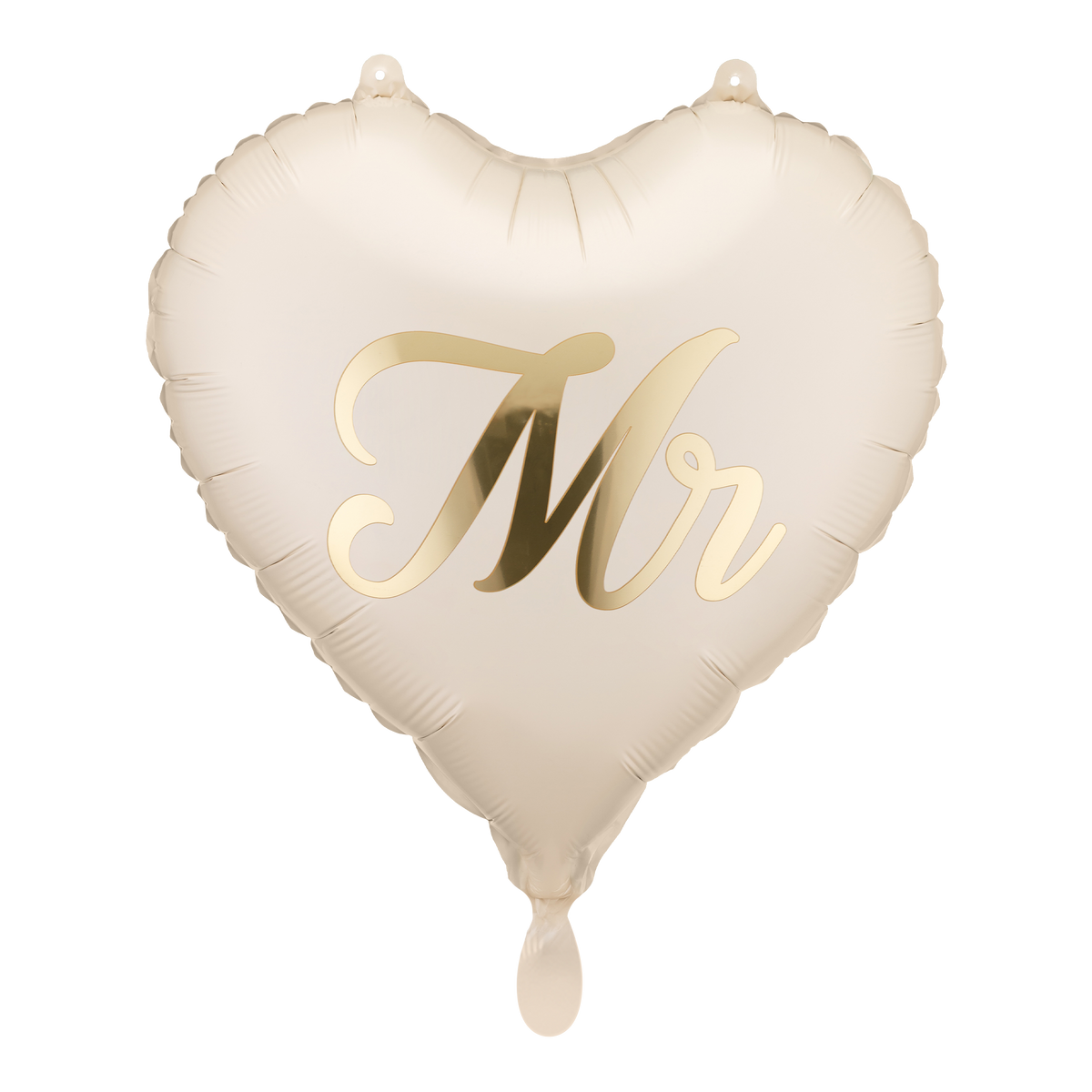 2 ballonnen - MR en MRS - Crème