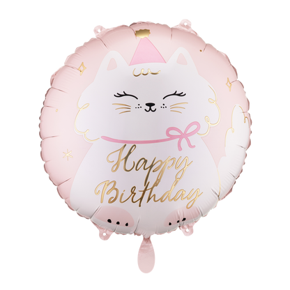 1 Ballon - Roze katje