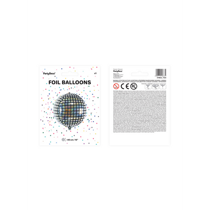 1 bolvormige folieballon - Disco