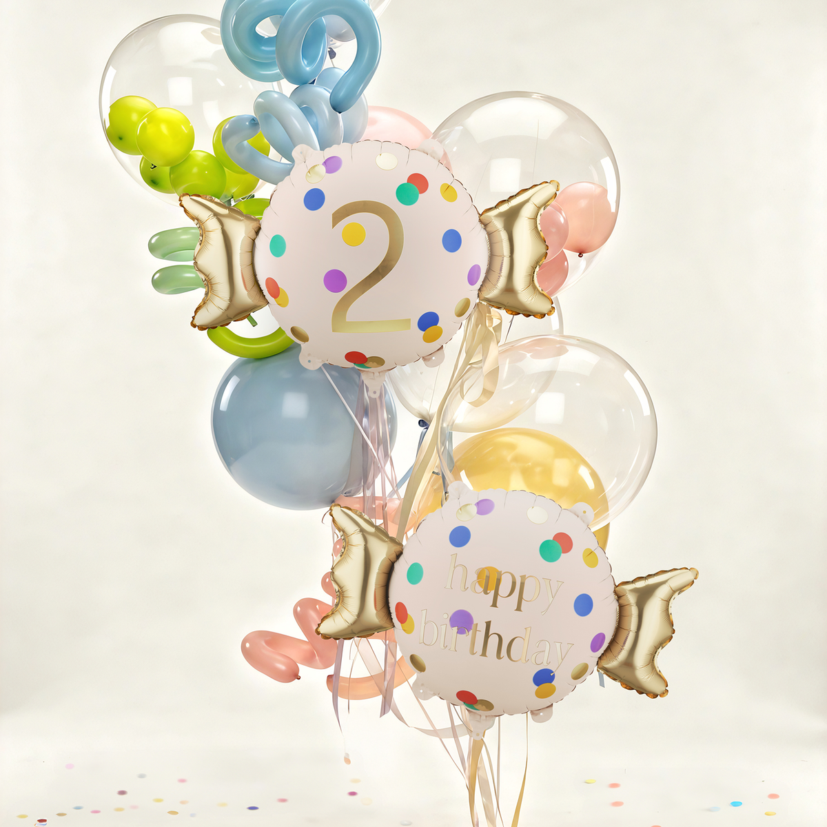 1 Ballon - Cijfer 2 - Snoep