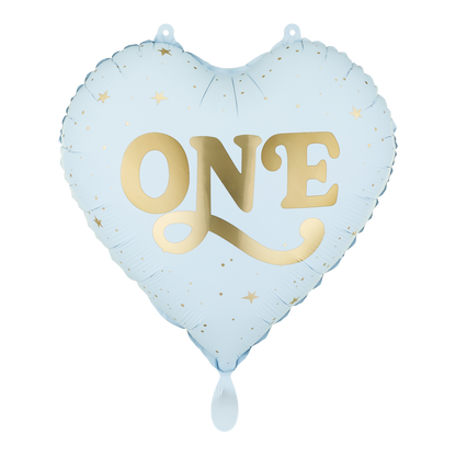 1 Ballon - EEN - Lichtblauw
