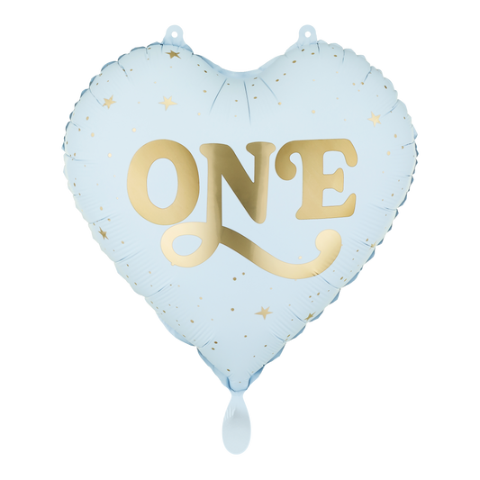 1 Ballon - EEN - Lichtblauw