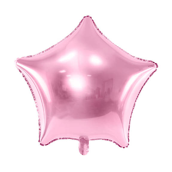 1 Ballon - Ster - Roze