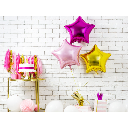 1 Ballon - Ster - Roze