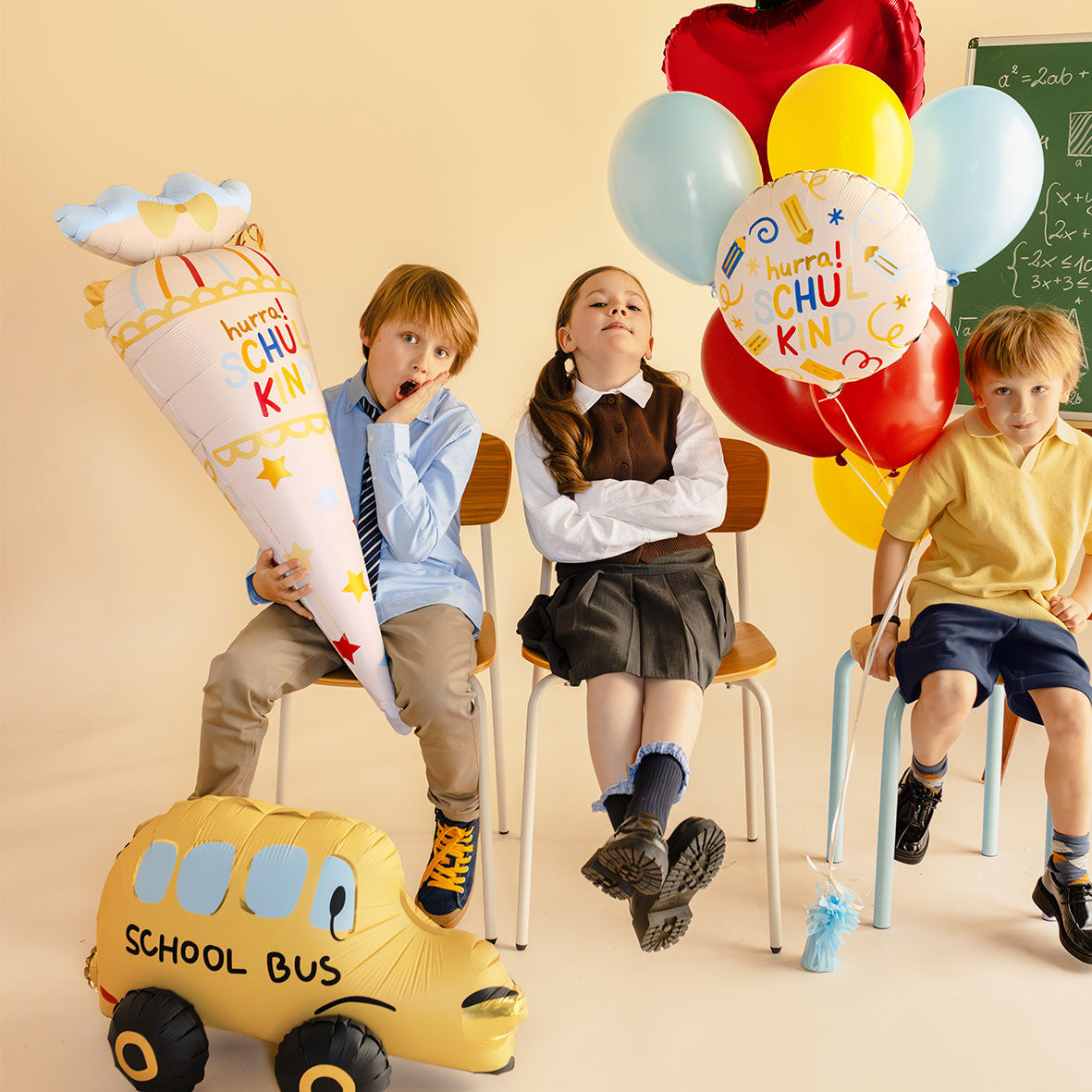 1 Ballon XXL - Schooltas Hoera Schoolkind