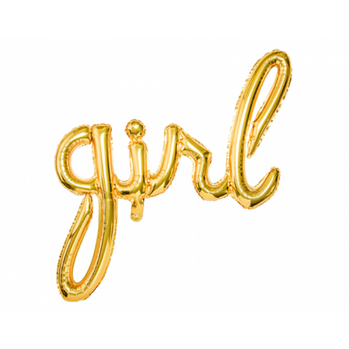 1 Ballon - Opschrift - Girl - Goud