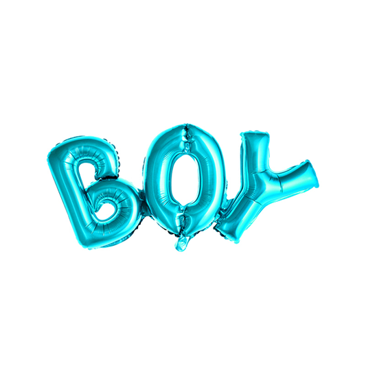 1 ballon - Opschrift - BOY