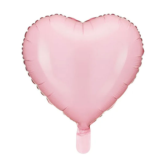 1 Ballon - Hart - Lichtroze