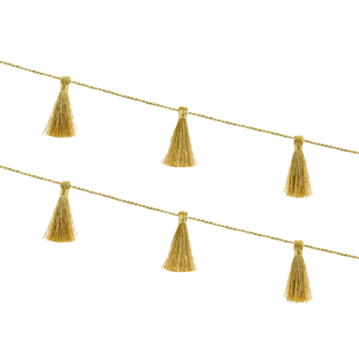 1 Kwastjesslinger - 1,9m - Modern Goud