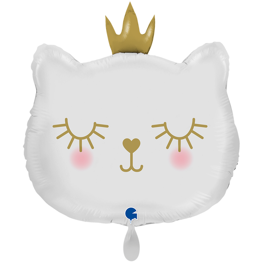 1 Ballon XXL - Kat Prinses - Wit