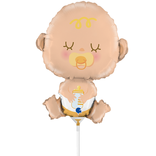 10 Miniballonnen Luchtgevuld - Babyvorm (Onverpakt)